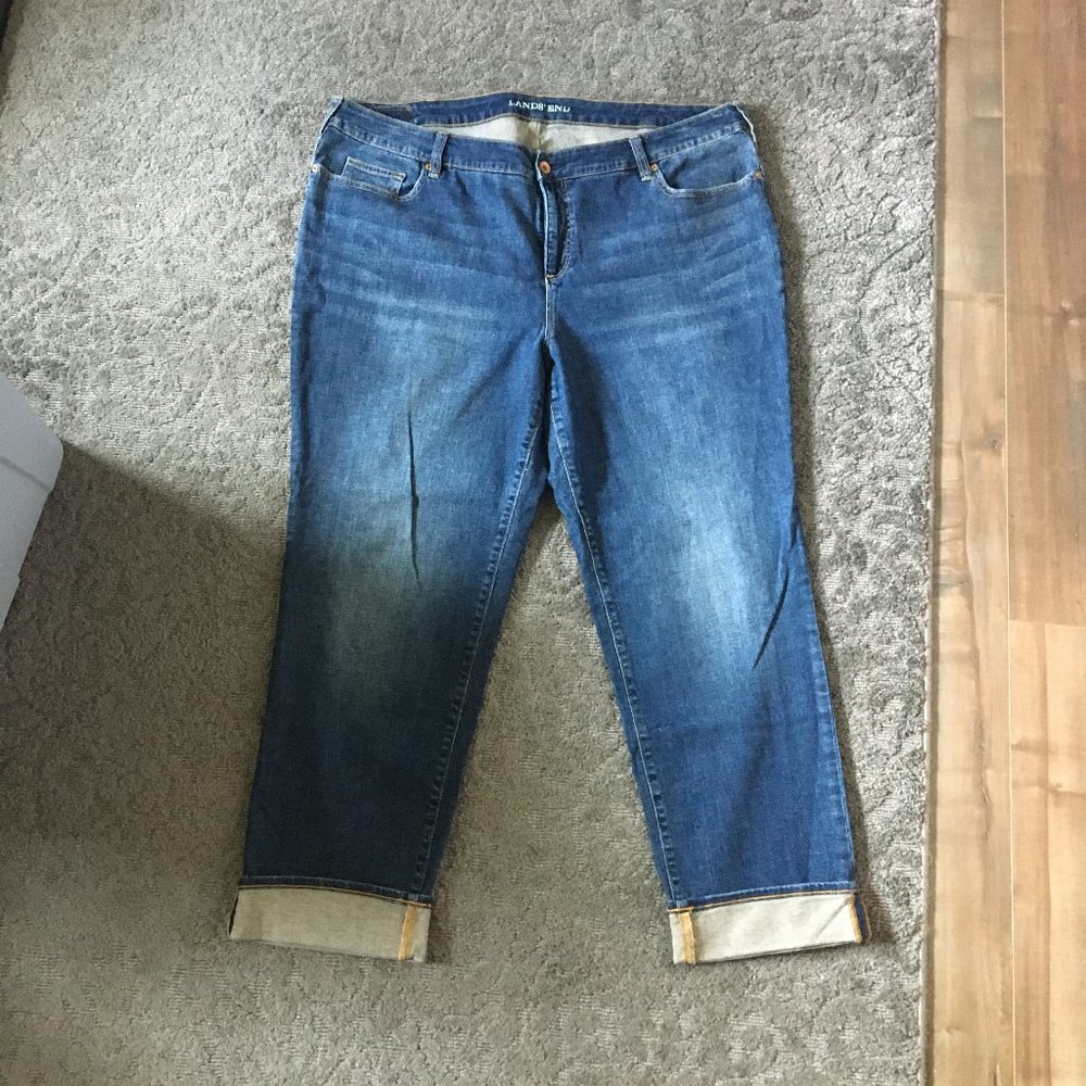 Lands' End Size 22 Straight Leg Jeans